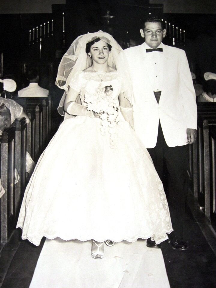 1956年の結婚式の写真