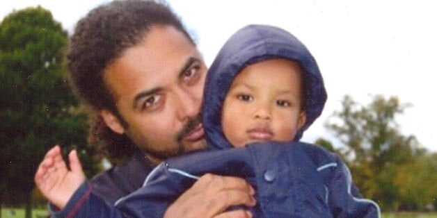 Undated handout file photo issued by Metropolitan Police of Arthur Simpson-Kent (left), 48, and Amon, four, the partner and son of Sian Blake, 43, as murder squad detectives continue to search for the boyfriend of the ex-EastEnders actress after three bodies were found by police looking for the performer and her two children.