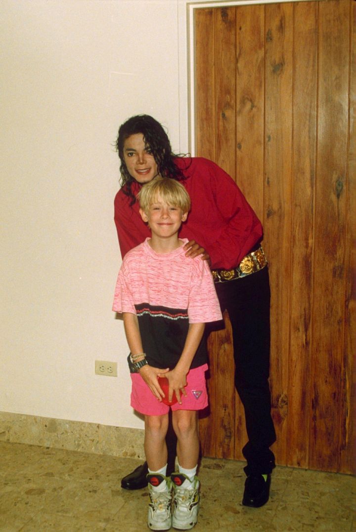 Michael Jackson and Macaulay Culkin in 1991