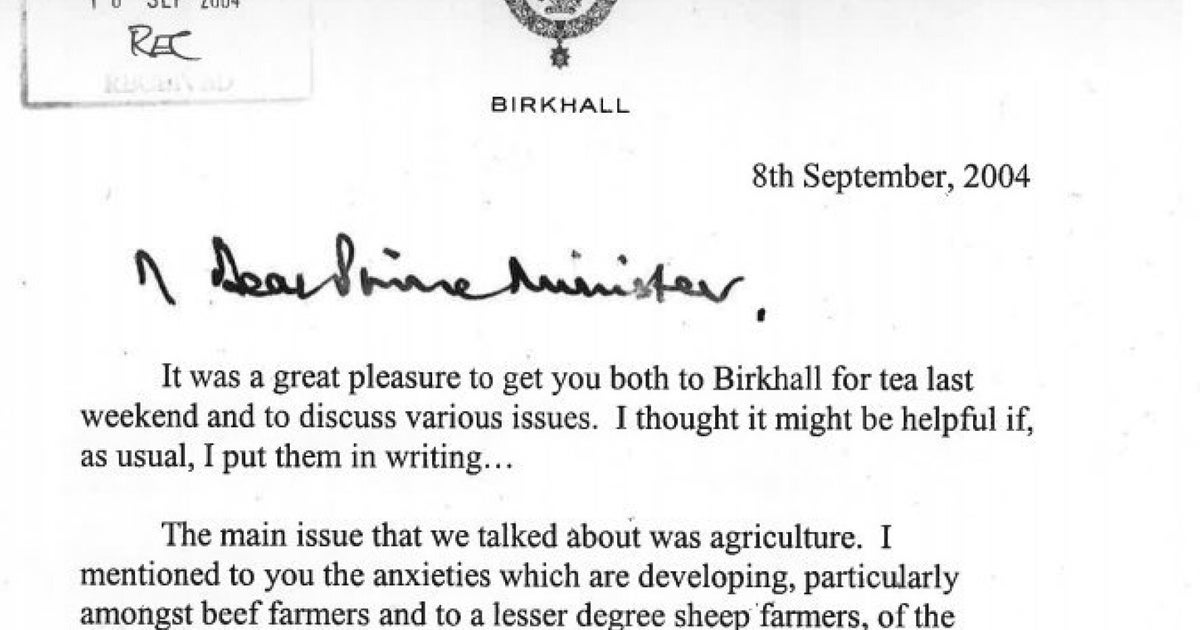 Black Spider Memos Defended By Prince Charles As They're Finally