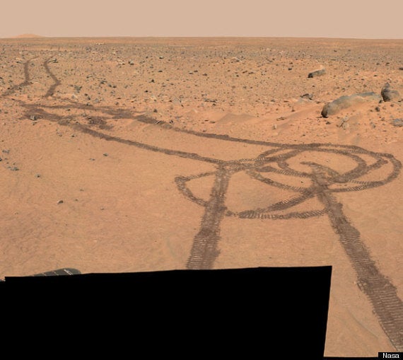 mars rover tracks meme