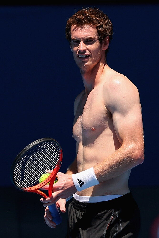 Andy Murray Shows Off Muscles Ahead Of Australian Open (PICTURES ...