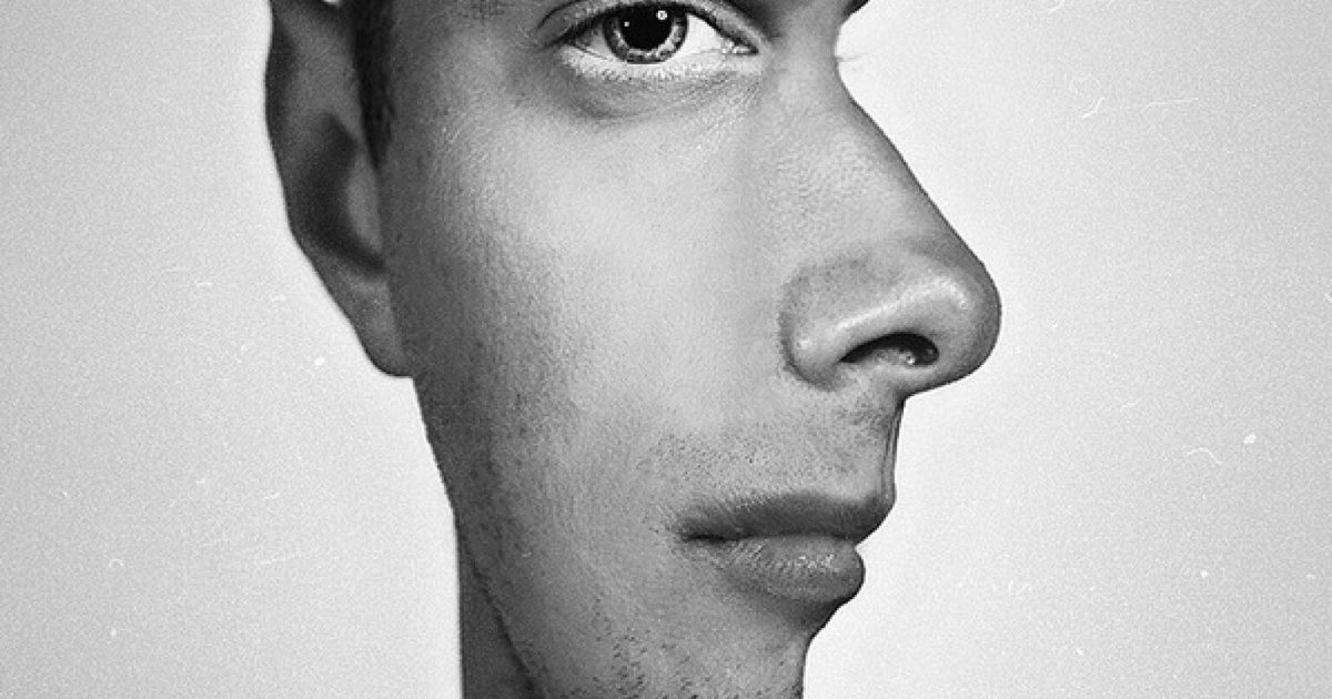 unique faces black and white