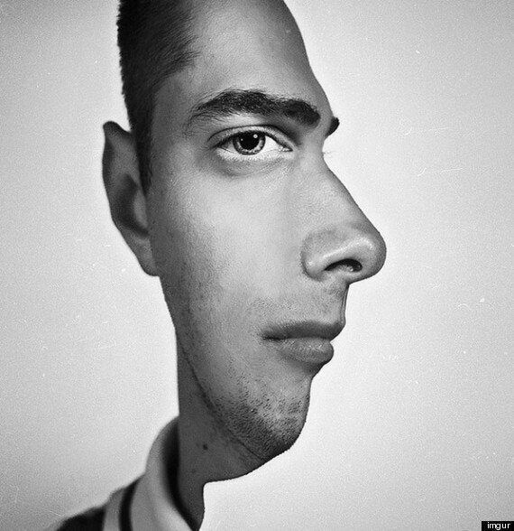 easy optical illusions black and white