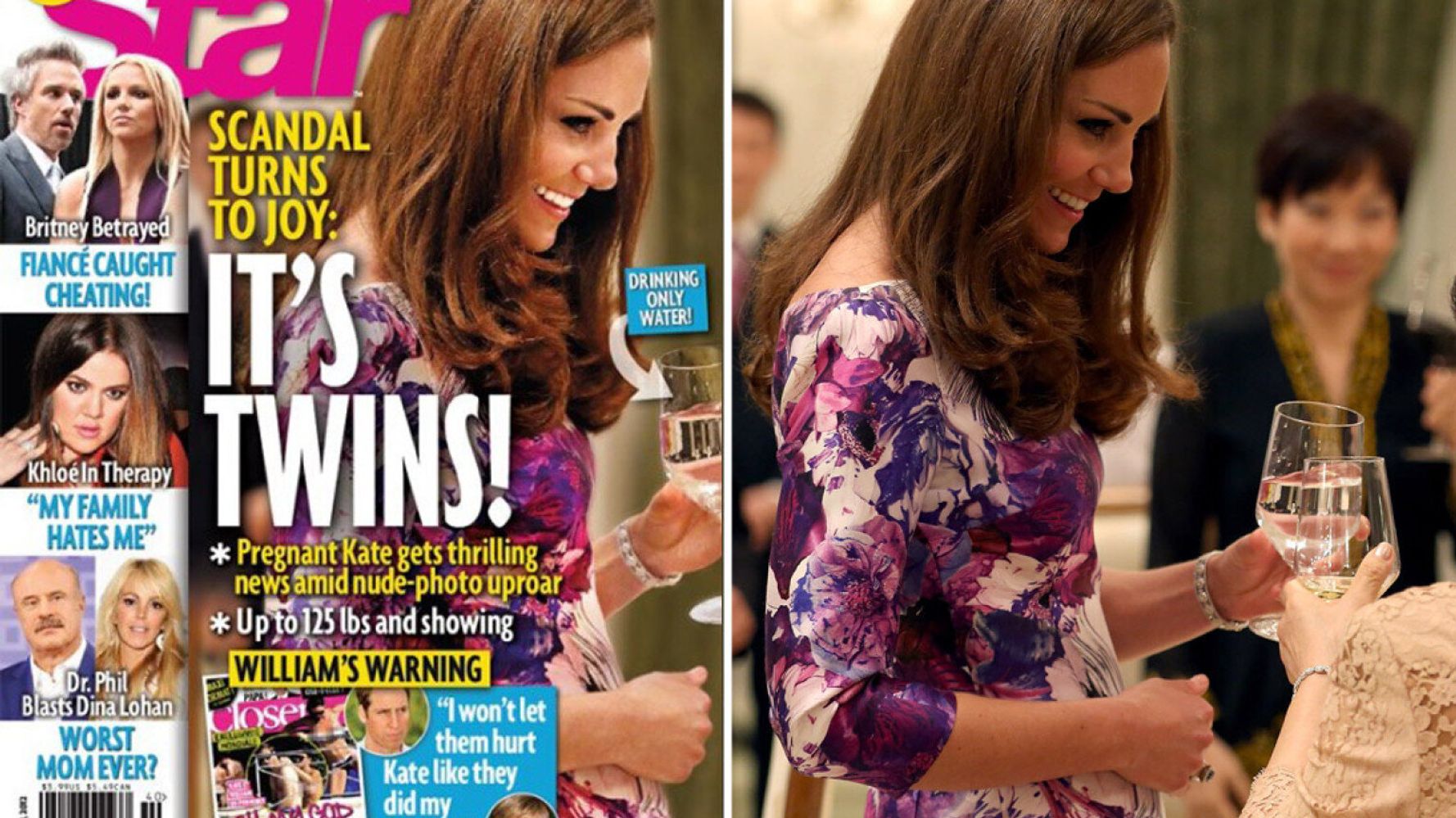 Kate Middleton Topless, Bottomless And Now With Twins'...Except It's Just (PICTURES) | HuffPost UK News