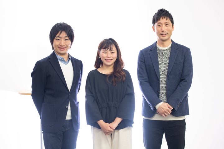 左から、駒崎弘樹さん、田中伶さん、田中俊之さん