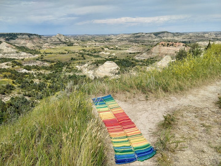 A tempestry representing temperatures at a Theodore Rooosevelt National Park.