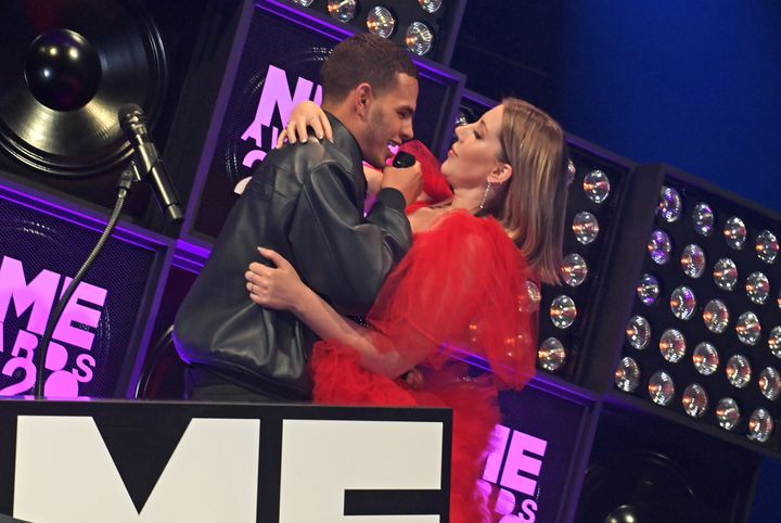 Slowthai and Katherine Ryan at the NME Awards