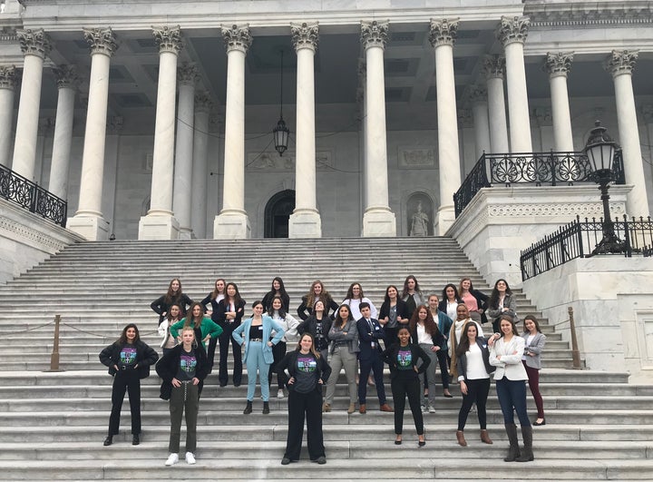 Members of Generation Ratify and other young activists who are fighting for the Equal Rights Amendment.