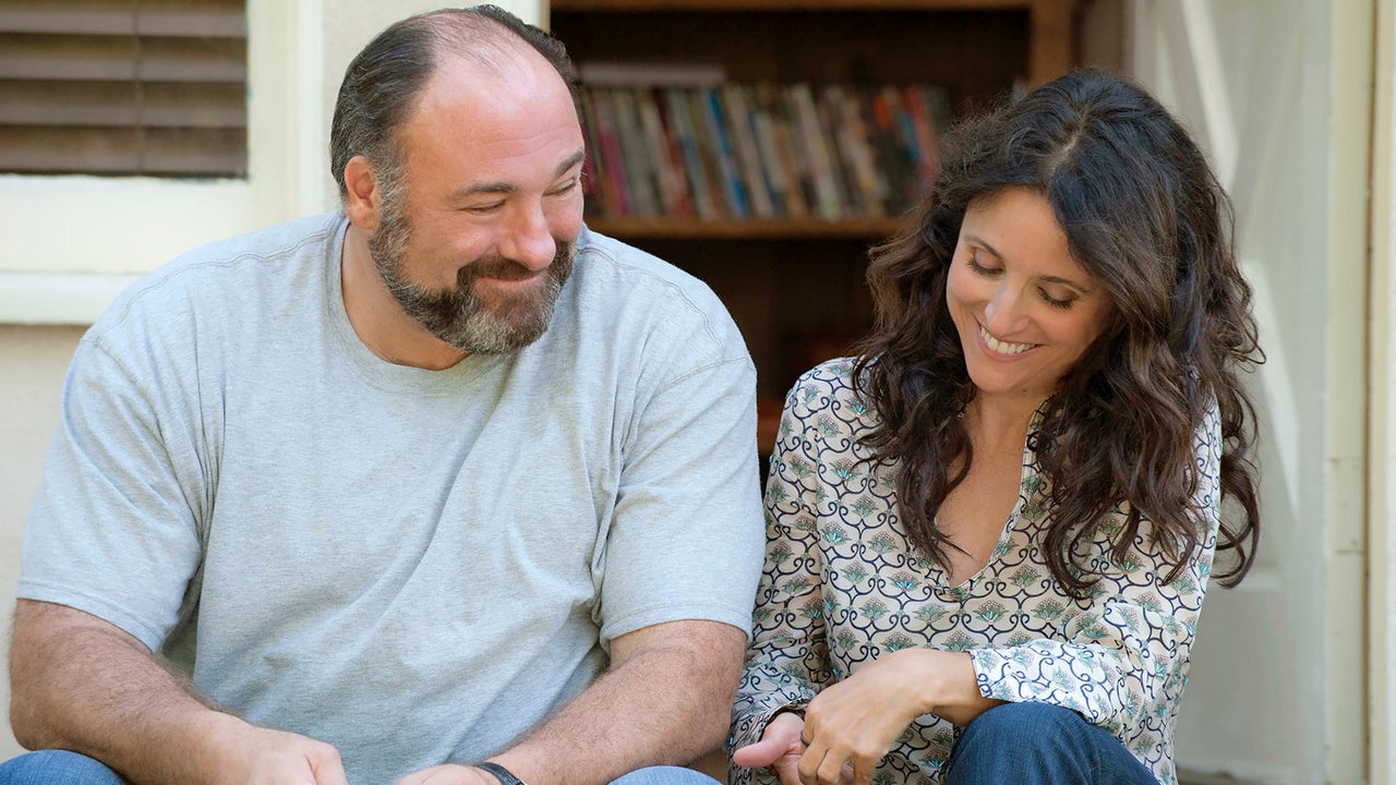 James Gandolfini and Julia Louis-Dreyfus in "Enough Said."