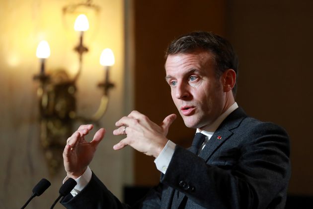 Emmanuel Macron s'exprimant sur la biodiversité à Chamonix jeudi 13