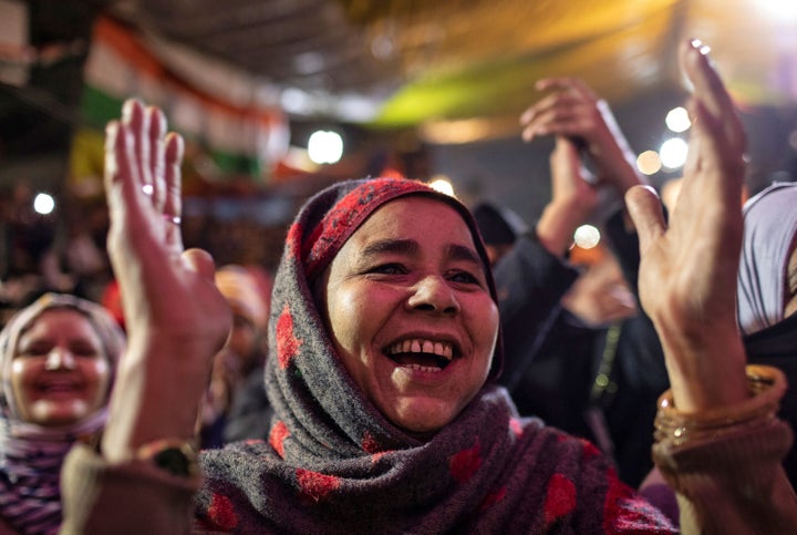 Demonstrators attend a protest against a new citizenship law in Shaheen Bagh, area of New Delhi, India January 19, 2020. REUTERS/Danish Siddiqui