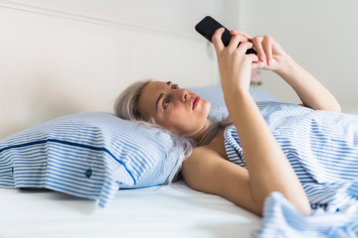 Me, scrolling joylessly through Instagram instead of getting on with my day because my brain is broken. (Just kidding, my eyebrows aren't nearly this good. I do have these sheets, though.)