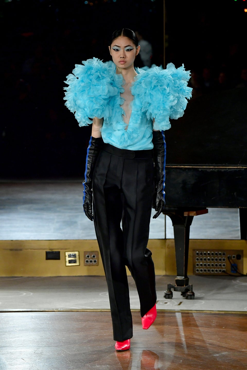 A model walks the runway at Brock Collection fashion show during News  Photo - Getty Images