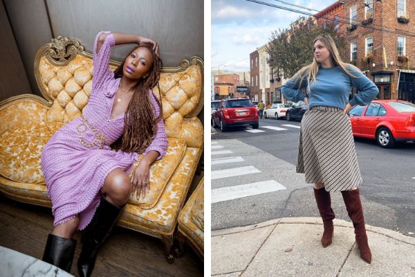 Opal Stewart, left, and Olivia Muenter, right, are two of the fashion influencers who spoke to HuffPost about their work.
