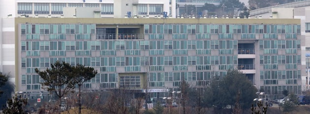 충남 아산시 경찰인재개발원에 마련된 우한 귀국 교민들이 격리된 생활관