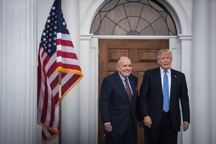 Donald Trump with Rudy Giuliani. 