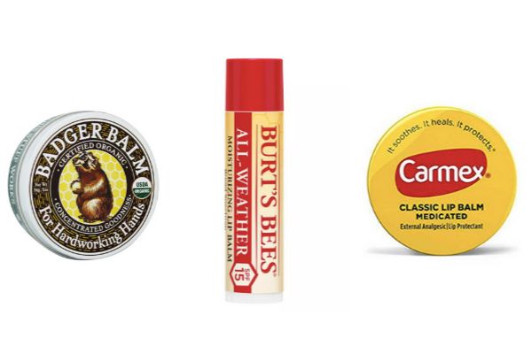 Badger Balm, Burt's Bees and Carmex are all good options, according to those who live and work in the cold.