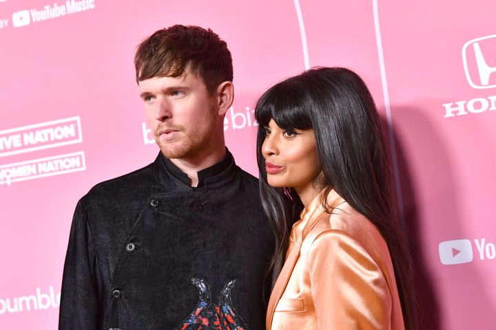 James Blake and Jameela Jamil 