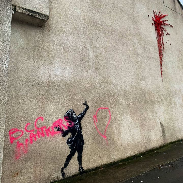 Banksy Valentine's artwork full