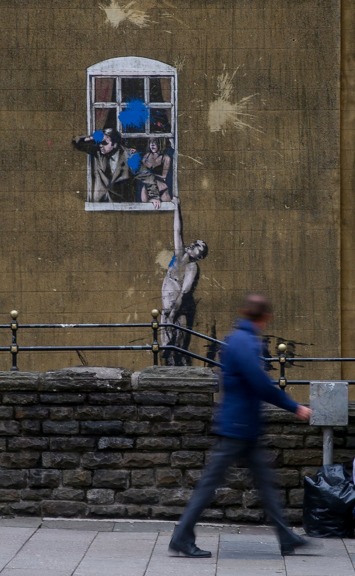 Banksy Murals in England Defaced, Removed Just Days After