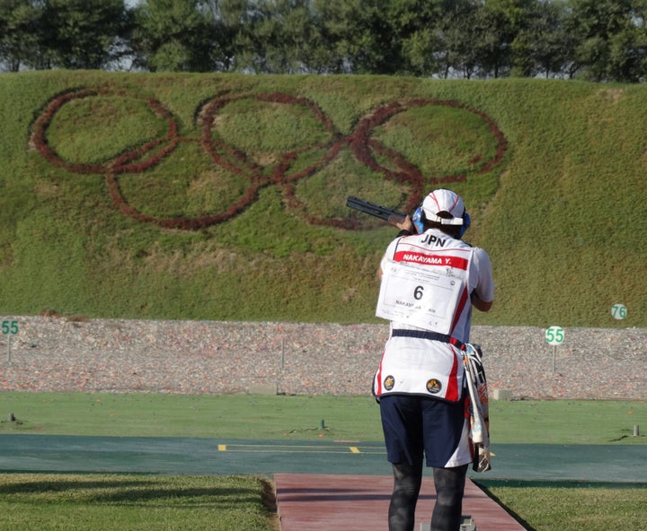 2019年11月アジア大陸選手権でプレーする中山選手。銅メダルを獲得し、五輪の出場権を獲得した。