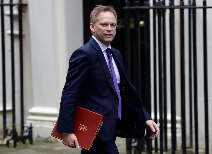 Transport secretary Grant Shapps arrives for a Cabinet meeting at 10 Downing Street in London