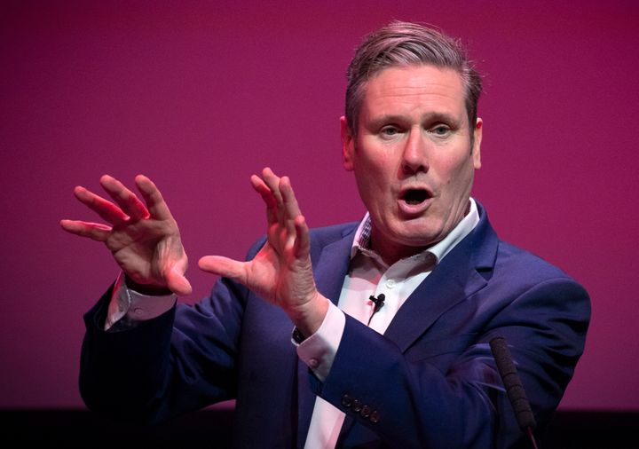 Labour leadership candidate Sir Keir Starmer spaeking during the Labour leadership hustings at the SEC centre, Glasgow.