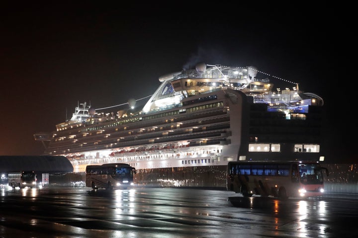 Several dozen Americans are among the 355 people who have become infected with the coronavirus while on the Diamond Princess cruise ship in Japan.