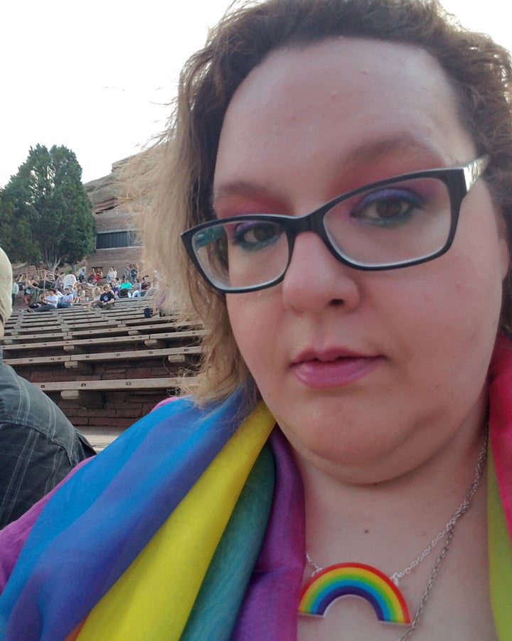 A selfie of Juliet James taken at the Kacey Musgraves show at Red Rocks Amphitheater in June 2019.