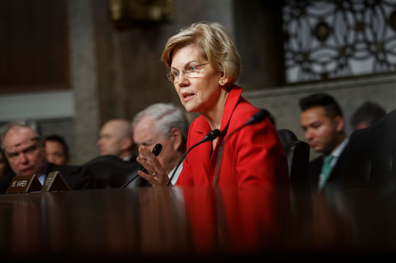 Sen. Elizabeth Warren (D-Mass.) speaks during a Senate Armed Services Committee hearing on nuclear policy on Feb. 29, 2019. 