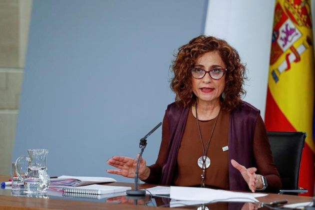 La portavoz del Gobierno y ministra de Hacienda, María Jesús Montero. EFE/Emilio