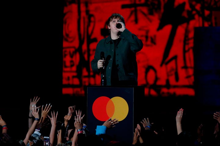 Lewis Capaldi collects his first ever Brit Award