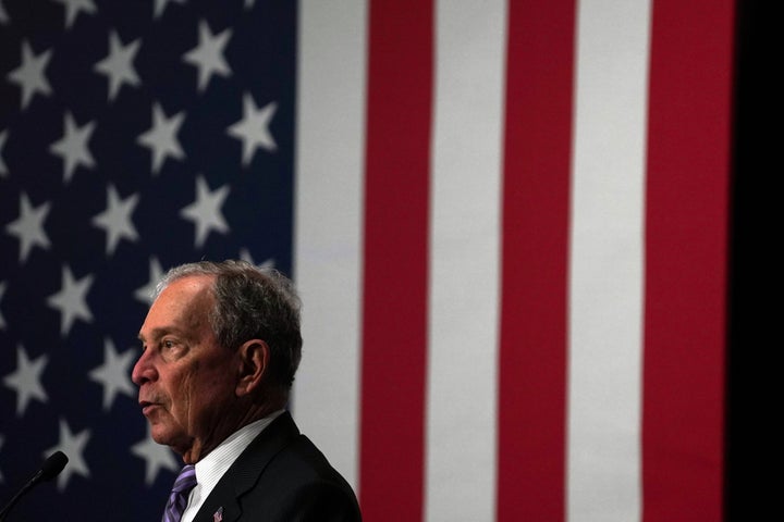 Democratic presidential candidate Michael Bloomberg attends a campaign event at Buffalo Soldiers national museum in Houston, Texas, U.S. February 13, 2020.