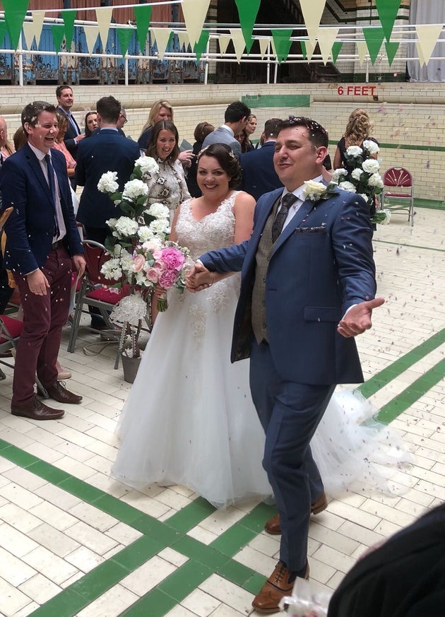 Laura Glaister and her husband Jeff. 