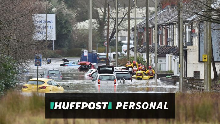 Flooding in Nantgarw, Wales, the author's hometown