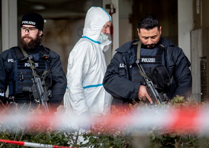 A 43-year-old German man shot and killed several people at more than one location in a Frankfurt suburb overnight in attacks that appear to have been motivated by far-right beliefs, officials said Thursday.