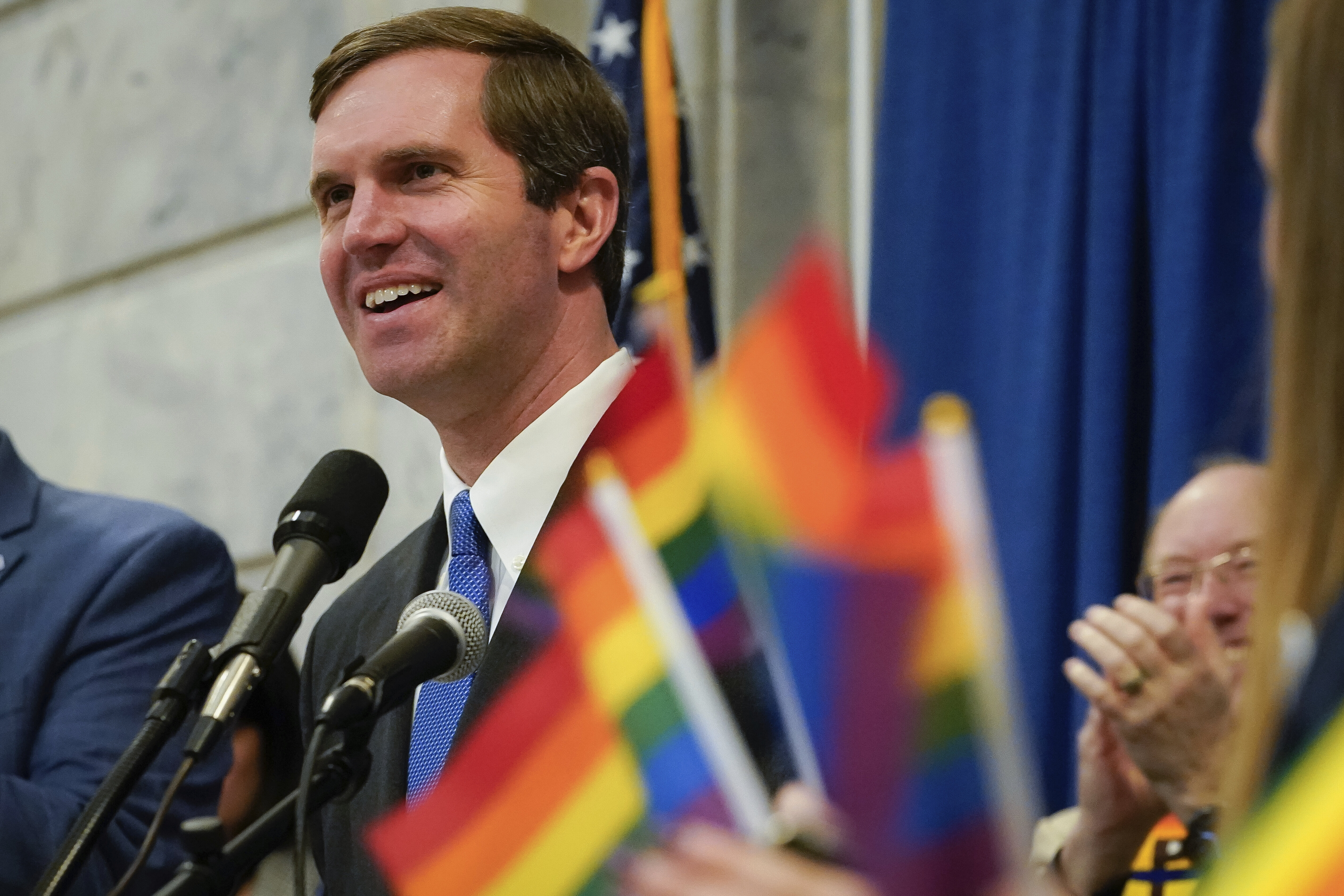 Kentucky Gov. Andy Beshear Makes History By Attending LGBTQ Rally At ...