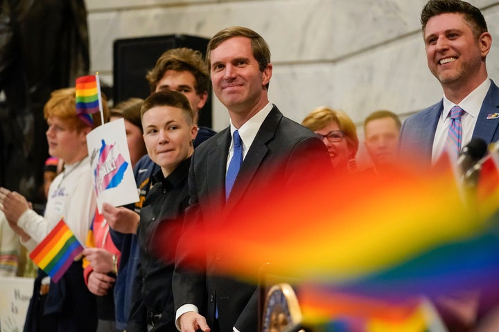 "Discrimination against our LGBTQ brothers and sisters is absolutely unacceptable in this commonwealth," Beshear said. 