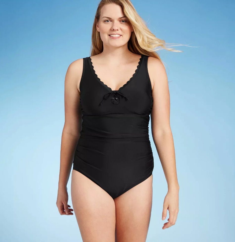 Kona Sol + V-Neckline One Piece Swimsuit