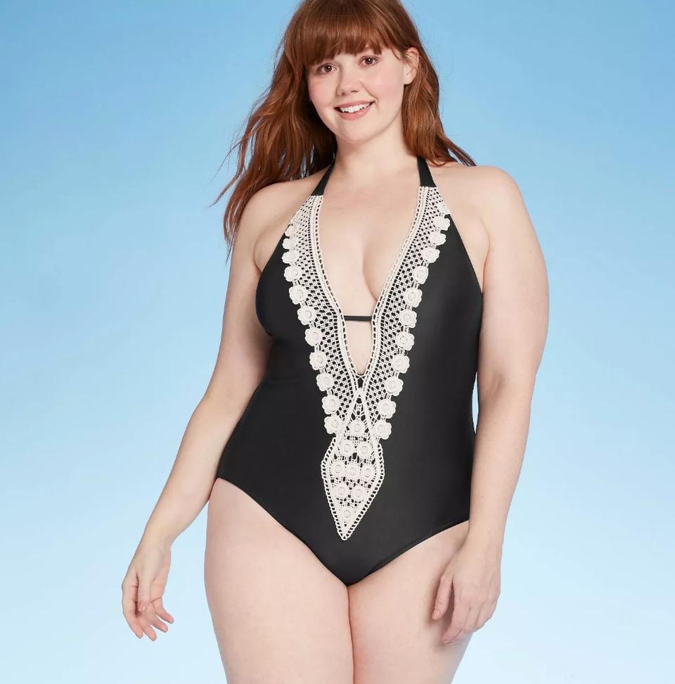 Kona Sol + V-Neckline One Piece Swimsuit