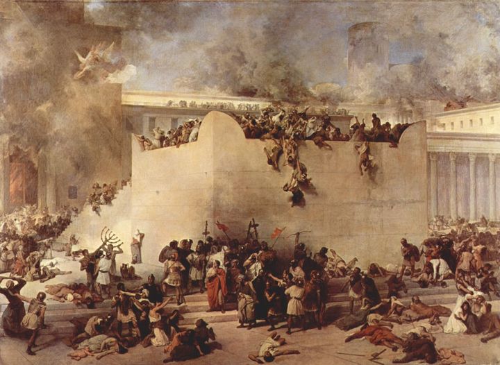 org/wiki/Second_temple Second Temple in Jerusalem was destroyed by ... org/wiki/First_Jewish-Roman_War First Jewish-Roman War. Destruction of ... 