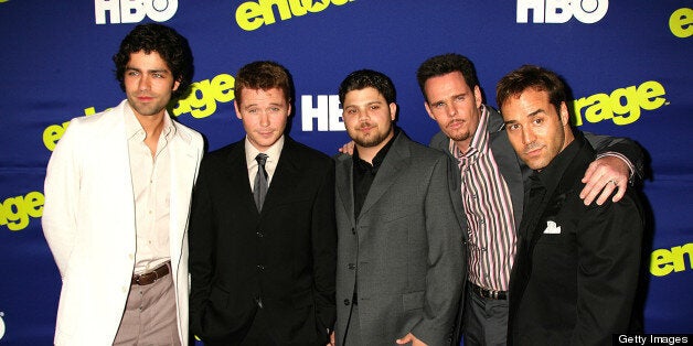 Adrian Grenier, Kevin Connolly, Jerry Ferrara, Kevin Dillon and Jeremy Piven, cast of 'Entourage' (Photo by Jeffrey Mayer/WireImage)