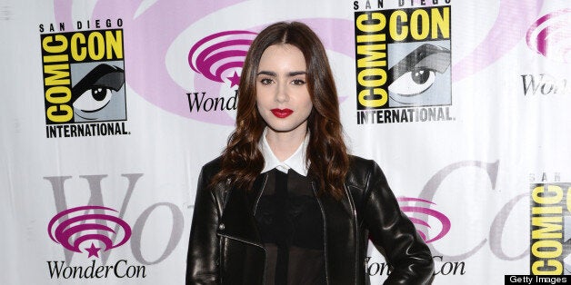 ANAHEIM, CA - MARCH 30: Lily Collins attends WonderCon Anaheim 2013 - Day 2 at Anaheim Convention Center on March 30, 2013 in Anaheim, California. (Photo by Araya Diaz/WireImage)