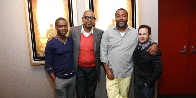 NEW YORK, NY - AUGUST 06: (L-R) David Oyelowo, Forest Whitaker, Lee Daniels and Danny Strong attend The Academy of Motion Picture Arts and Sciences hosts an official Academy member screening of Lee Daniels' 'The Butler' at The Academy Theater, at Lighthouse International on August 6, 2013 in New York City. (Photo by Rob Kim/Getty Images for The Academy of Motion Picture Arts and Sciences)