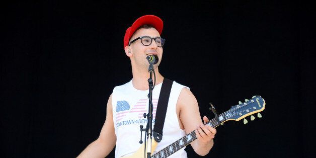 DOVER, DE - JUNE 20: Jack Antonoff of Bleachers performs onstage during day 2 of the Firefly Music Festival on June 20, 2014 in Dover, Delaware. (Photo by Theo Wargo/Getty Images for Firefly Music Festival)
