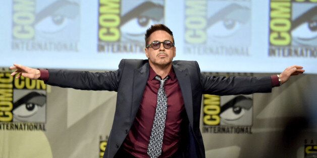 SAN DIEGO, CA - JULY 26: Actor Robert Downey Jr. attends the Marvel Studios panel during Comic-Con International 2014 at San Diego Convention Center on July 26, 2014 in San Diego, California. (Photo by Kevin Winter/Getty Images)