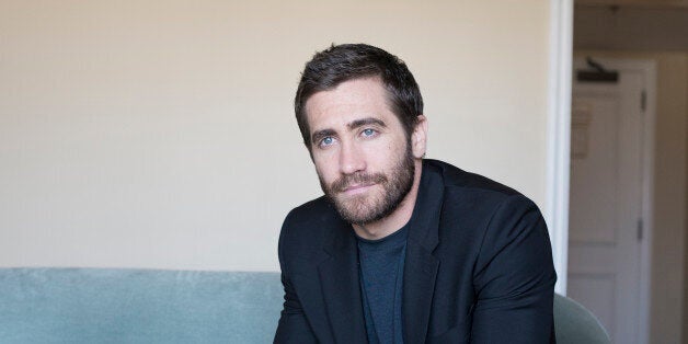 Actor Jake Gyllenhaal poses for a portrait at the Four Seasons hotel on Monday, Oct. 13, 2014 in Los Angeles. (Photo by Dan Steinberg/Invision/AP)