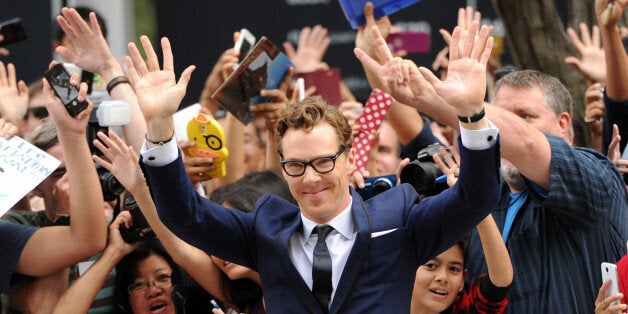 Benedict Cumberbatch attends the premiere of "The Imitation Game" on day 6 of the Toronto International Film Festival at the TIFF Bell Lightbox on Tuesday, Sept. 9, 2014, in Toronto. (Photo by Evan Agostini/Invision/AP)