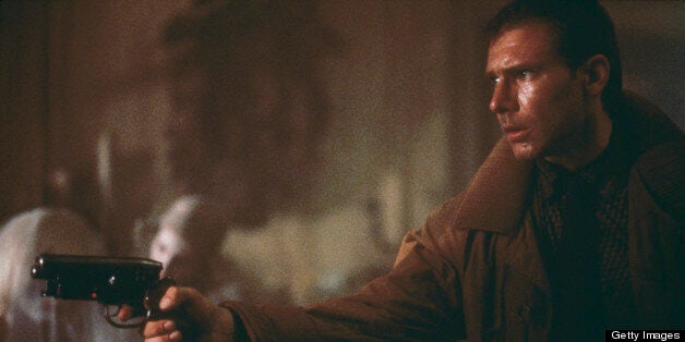 'Blade runner' Rick Deckard (Harrison Ford) enters Sebastian's apartment, where he is soon to be attacked by the replicant Pr